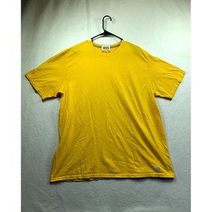 Plus Size Men Russell Athletic Yellow Cotton T-Shirt Size XXL (855)